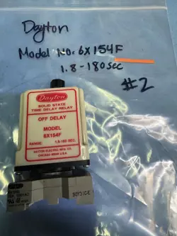 6X154F #2 DAYTON RELAY TIMER 120V 180SEC  - USED