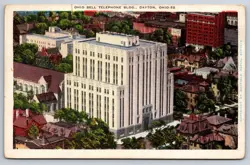 DAYTON, OH POSTCARD - OHIO BELL TELEPHONE BUILDING, DAYTON