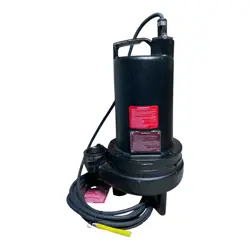 DAYTON 4HU89 CAST IRON SEWAGE EJECTOR PUMP 3 PHASE, 2 HP, 480V AC, 200 GPM