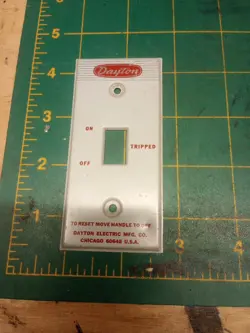 DAYTON SWITCH PLATE