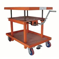 DAYTON 11A565 MECHANICAL LIFT TABLE, 2,000 LB CAP, 42