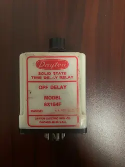 DAYTON SOLID STATE TIME DELAY RELAY MODEL#6X154F
