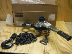 NEW DAYTON 3TP98 LEVER CHAIN HOIST 6000 LB. 10 FOOT LIFT 3 TON FAST SHIPPING
