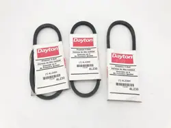 LOT OF 3 NEW DAYTON 4L230H V-BELTS 1/2