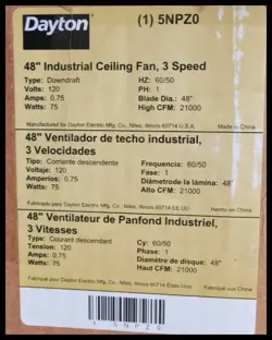 DOWNDRAFT CFM21000