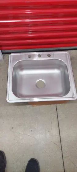 **ISSUES* ELKAY D125213 DAYTON STAINLESS STEEL SINK DROP-IN 25 X 21-1/4 X 6-9/16