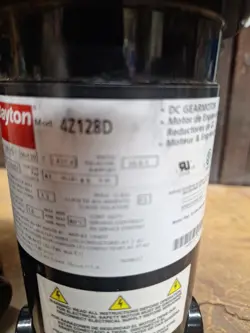 DAYTON 4Z128D GEARMOTOR