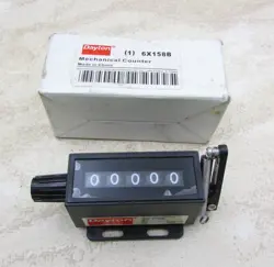 DAYTON MECHANICAL COUNTER, 5 DIGITS, BASE, MANUAL 6X158B