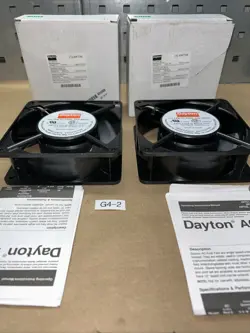 (2) NEW DAYTON 4WT46 SQUARE AC AXIAL COOLING FAN NEW IN BOX