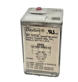 DAYTON, RELAY 5Z454, 12 AMPS, 28VDC