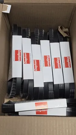 DAYTON V-BELTS BX50 (6PCS) & AX44 (2PCS) INDUSTRIAL COGGED BELTS – NEW