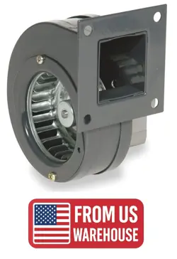 DAYTON 1TDN3 RECTANGULAR OEM BLOWER, 3233 RPM, 1 PHASE, DIRECT DRIVE, STEEL 1