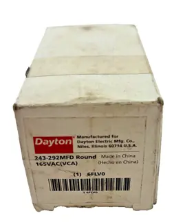 DAYTON 243-292MFD ROUND 165 VAC (VCA) 60/50 HZ