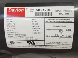 ELECTRIC MOTOR, DAYTON WITH PULLEY 5K917BE