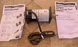 DAYTON 3XE22E DC PERMANENT MAGNET MOTOR 1/27 HP, 1810 RPM, 90V DC