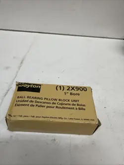 DAYTON 2X900 PILLOW BLOCK BEARING, BALL BEARING, 1