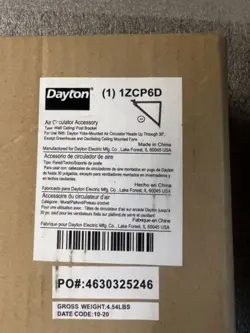 CIRCULATOR ACCESSORY WALL/CEILING/POST