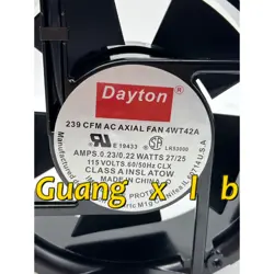 DAYTON 239 CFM AC AXIAL FAN 4WT42A 115V0.23 / 0.22A FAN NEW IN BOX FAST SHIPPING