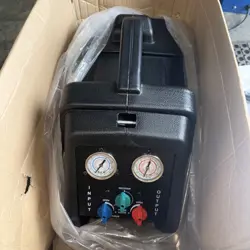 NEW S/D DAYTON MODEL 4UKV9 2-PORT REFRIGERANT RECOVERY UNIT PORTABLE