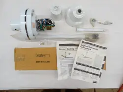 VINTAGE NOS DAYTON 3C691A 3 SPEED COMMERCIAL 3 BLADE CEILING FAN, 56