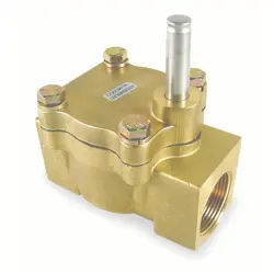 DAYTON SOLENOID VALVE BODY: 2-WAY, NORMALLY CLOSED, 1 1/2 IN PIPE SIZE, BRASS