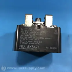 DAYTON 5X847E RELAY, 30A, 2HP, 240V, 50/60HZ USIP