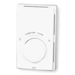 DAYTON 3UF74 ELECTRIC BASEBOARD HEATER THERMOSTAT, 2 POLES, NORTHERN WHITE,