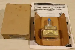 DAYTON 3A436 SOLENOID VALVE BRASS BODY 3/4