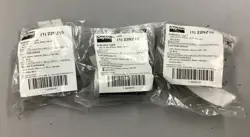 LOT OF 3 DAYTON 22NZ10 WHITE LED 240VAC INDICATOR LIGHTS (B425)