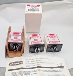 3 NEW OLD STOCK DAYTON USA 1.8 TO 180 SEC TIME DELAY RELAY 5X829F OCTAL SOCKET