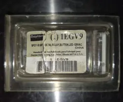 DAYTON  1EGV9 SPDT  16A. 120V.  OCTAL 8-PIN CUBE RELAY NIB.