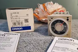 OMRON H3CR-A8AC100-240/DC100-125 TIME DELAY RELAY W/ DAYTON 5X852N RELAY/SOCKET