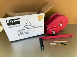 NEW DAYTON 1DJN2 BRAKE WINCH CAPACITY 1500 POUNDS ORIGINAL BOX