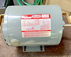 NEW DAYTON 5K620B 2-SPEED SPLIT-PHASE BELT DRIVE MOTOR, 1/2 / 1/4 HP, 56 FRAME