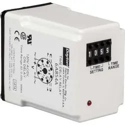 DAYTON 5DPZ6 TIME DLAY RLAY, 240VAC, 10A, DPDT, 0.05 SEC.