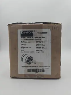 DAYTON DIRECT DRIVE BLOWER MOTOR 3LU83BG 1/2HP 115V 1075RPM 48YZ