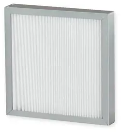 DAYTON 2HNU1 12X12X2 PLEATED AIR FILTER, POLYESTER, MERV 9