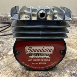 VIDEO DAYTON ELECTRIC 2Z626 SPEEDAIRE DIAPHRAGM TYPE VACUUM PUMP COMPRESSOR VTG