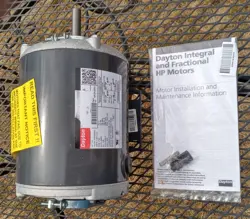 DAYTON 1/3 HP 115 230 VOLT 1/2 SHAFT WITH 5/8 SHIM BELT & BLOWER MOTOR