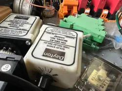 PAIR (2) DAYTON 5X828F SOLID STATE TIME DELAY RELAY A-50