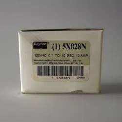 DAYTON 5X828N TIME DELAY RELAY 120VAC, 10AMPS, 0.1-10 SEC