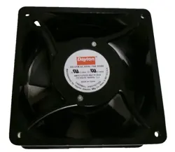NEW OLD STOCK DAYTON AXIAL FAN. 355 CFM AMPS 0.27/0.25WATTS 30/2 115 VOLTS. 60HZ