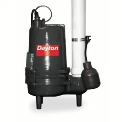 DAYTON 3BB88 1/2 HP, SEWAGE EJECTOR PUMP, 120VAC 3BB88
