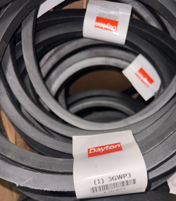 DAYTON V-BELT: C104, 108 IN OUTSIDE LG, 7/8 IN TOP WD, 0.531 IN THICK, POLYESTER