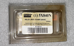 DAYTON 5X840N RELAY, 3PDT, 16 AMP,24VAC