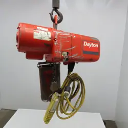 DAYTON 3Z923 1/2TON 1000LBS. ELECTRIC CHAIN HOIST 115/230V 1PH 15' LIFT