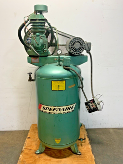DAYTON SPEEDAIRE 3Z745 2-STAGE INDUSTRIAL VERTICAL AIR COMPRESSOR D8A