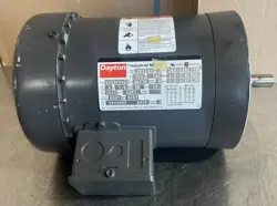 DAYTON 2N916H INDUSTRIAL MOTOR 3PH 1/2HP FRAME 56C 208-220/440V 1725RPM NOS