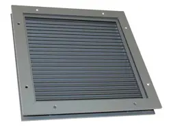 DAYTON 6WRJ4 DOOR LOUVER, 14-1/8 H, 20-1/4 W, STEEL