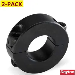 2-PACK! NEW! DAYTON 3ZN80 SHAFT COLLAR, 2-PC CLAMP, 1-3/16